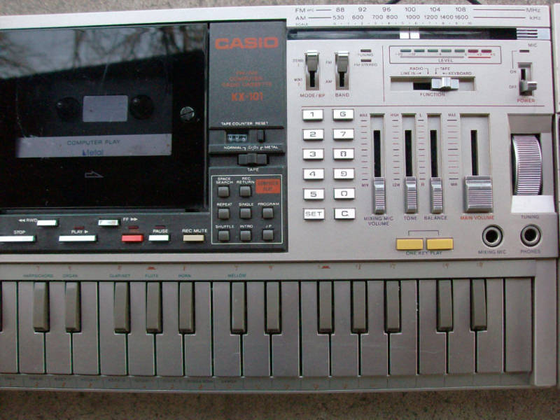 MATRIXSYNTH Rare 1984 Casio KX101 boombox keyboard
