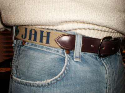 mens needlepoint belt