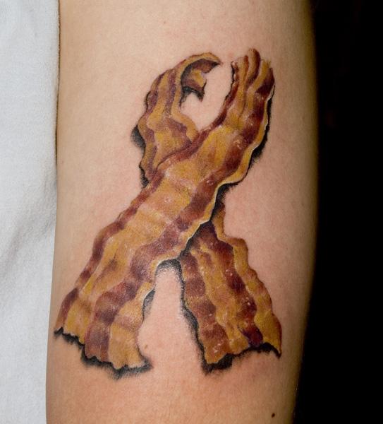 That's some dedication, bacon for life. I'm not sure this will "protect" 