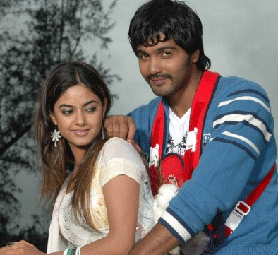 telugu cinema vaana, meera chopra on bicycle with hero
