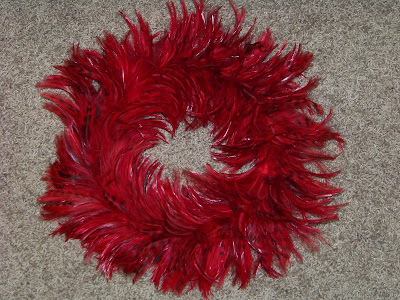 Silver Trappings: Christmas Feather Wreaths