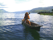 canoeing Lake Toba