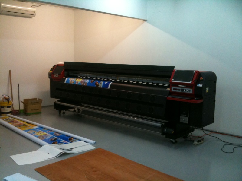 TES Productions Large format banner printing machine now operating in