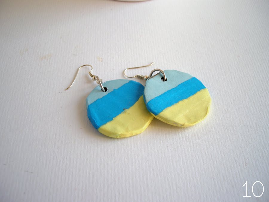 Fishes Make Wishes Cardboard earrings
