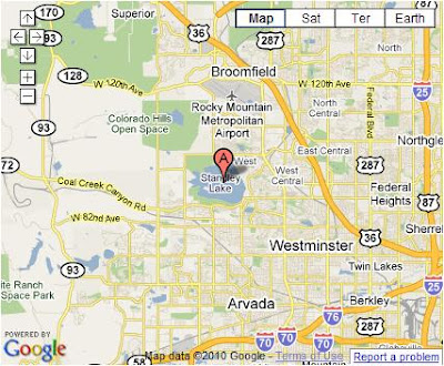 Standley Lake, Google Map