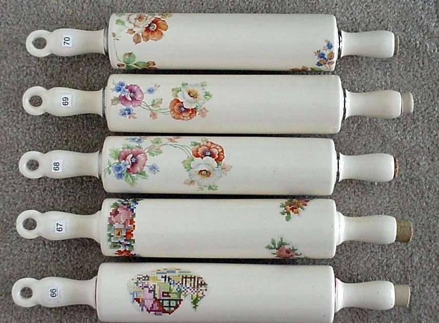 The Compulsive Collector Collectible China Rolling Pins by Harker