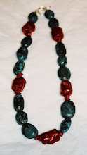 Turquoise with raw coral