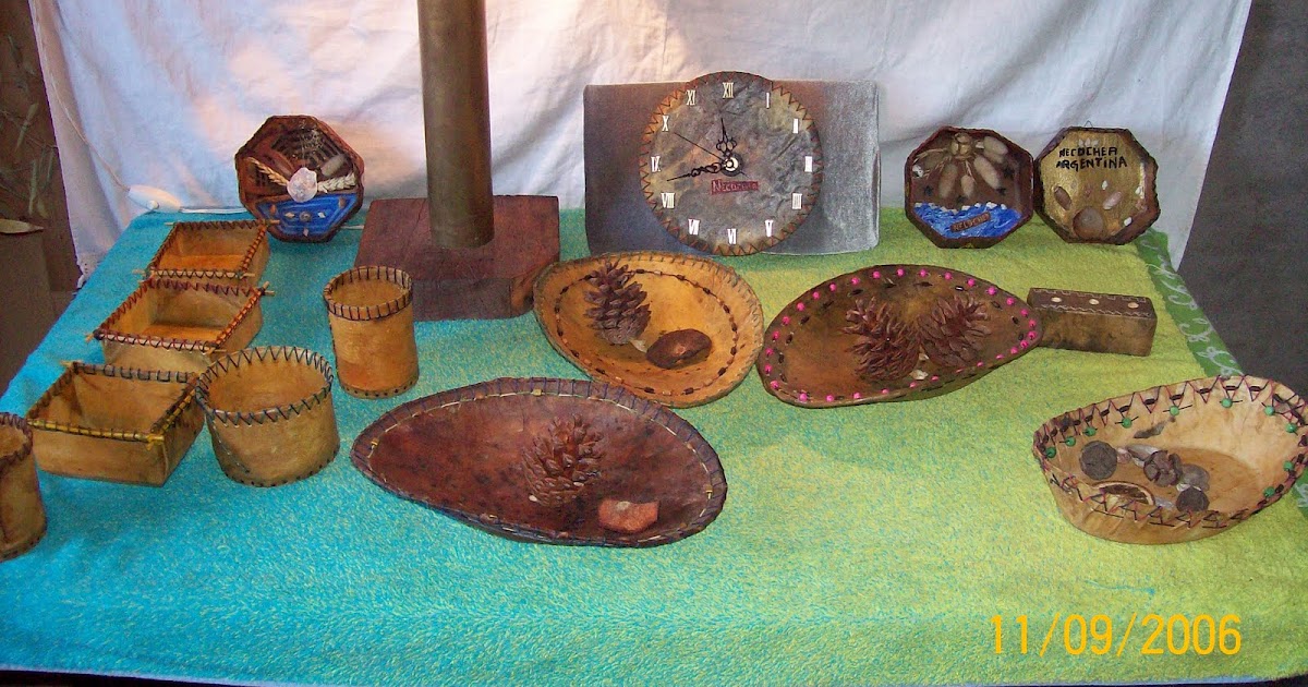 artesanias en cuero de conejo Variedad en cueros moldeados