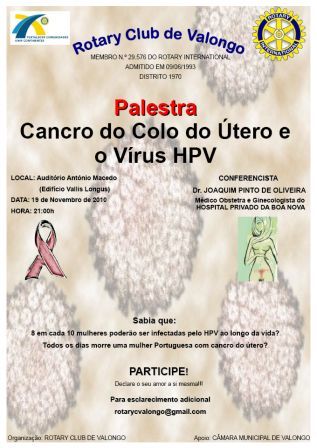 RC VALONGO - Palestra - Cancro