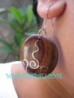 ladies wooden earring designer