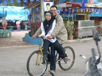 Cycling with wife at the Bukit Bendera