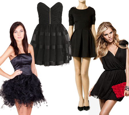 topshop black prom dress