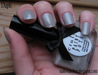 Ciaté Sharp Tailoring Ciaté Sharp Tailoring grey golden shimmer nail polish nailswatches