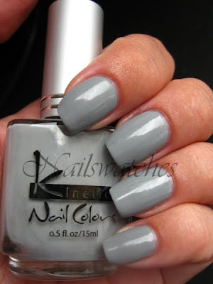 Kinetics Darkside kinetics dark side grey creme nailswatches nails polish