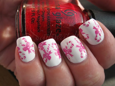 Candycanes Christmas Nails candycane christmas kerst xmas mani nail polish nailart imageplate m12 konad stamping nail polish nailswatches