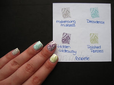 Stampabilities 018: Barielle stampabilities stamping konad barielle polished princess misbehaving mistress hidden hideaway