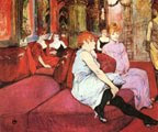 En el salón de la rue des Moulins (1894) - Henri de Toulouse-Lautrec (30)