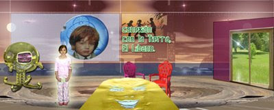 fotomontaje-escenario para un programa de televisión infantil desarrollado por pepeworks