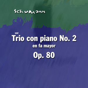 carátula Trío con piano nº 2 de Robert Schumann