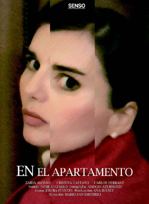 cartel del cortometraje En el apartamento (dirigido por Mario San Emeterio)
