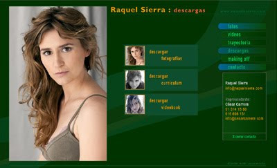 visitar web de la actriz RAQUEL SIERRA