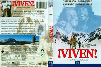 ¡Viven!: carátula de la película sobre el accidente de aviación en los Andes en 1972: HAZ click para verla más grande