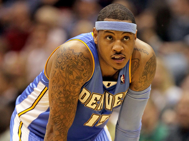 carmelo anthony tattoos on chest. carmelo anthony tattoos on his