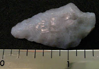 Agate Indian arrowhead artifact found winter of 2008.