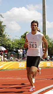 Diego Chargal na competição do 1º Torneio de Atletismo FPA em Piracicaba, SP