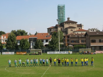 L'ingresso delle due squadre.