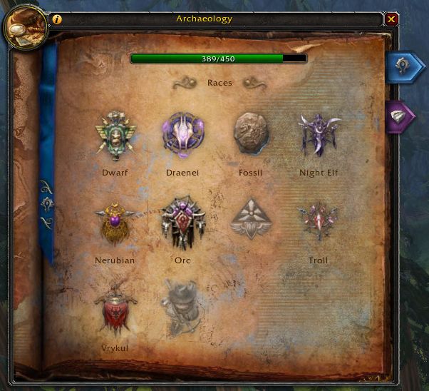 Wow Archeology Map