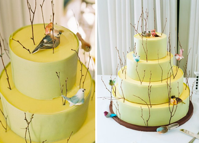 Bird and branch cake by Masse 39s Pastries found courtesy of Green Wedding Bird and branch cake by Masse 39s Pastries found courtesy of Green Wedding