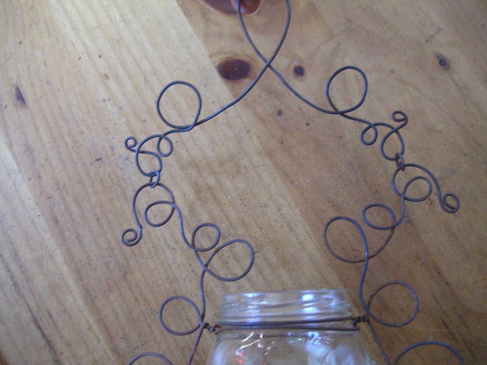 PeridotsGardenBlog How to Make a Wire Hanging Candle Holder!