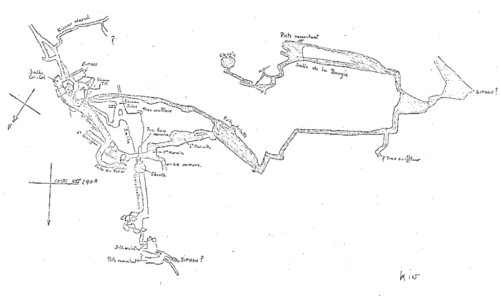 plan de la grotte