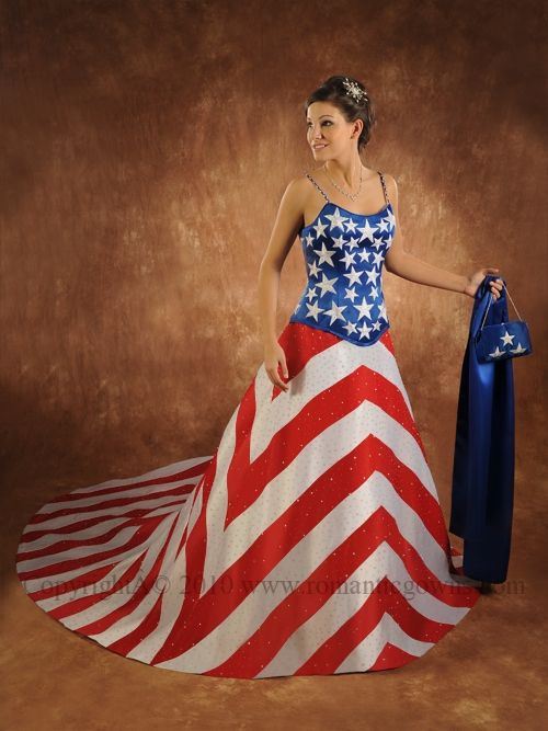 AMS Events: Patriotic Wedding Dress