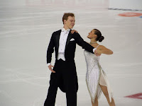 Todd Gilles and his sister Piper have decided with their respective partners to train in Detroit instead of Colorado. Todd and partner Jane Summersett compete at Skate America 2008. Photo © Aaron Harris