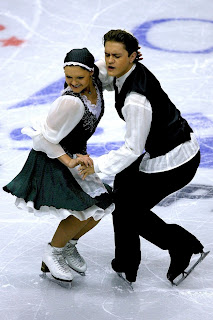 Roman and Alexandra Zaretski compete in the Original Dance at Cancer.Net Skate America in Lake Placid, New York. Photo courtesy daylife.com