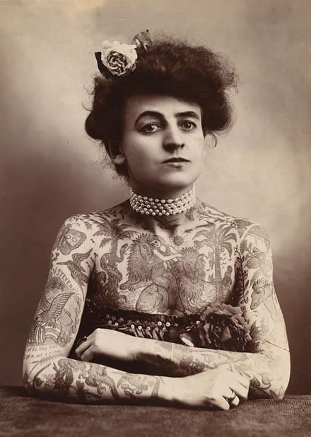 She was the first female tattoo artist to gain fame in the United States,