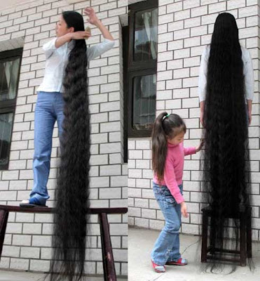 La mujer con el cabello mas largo del mundo La mujer con el cabello mas largo del mundo