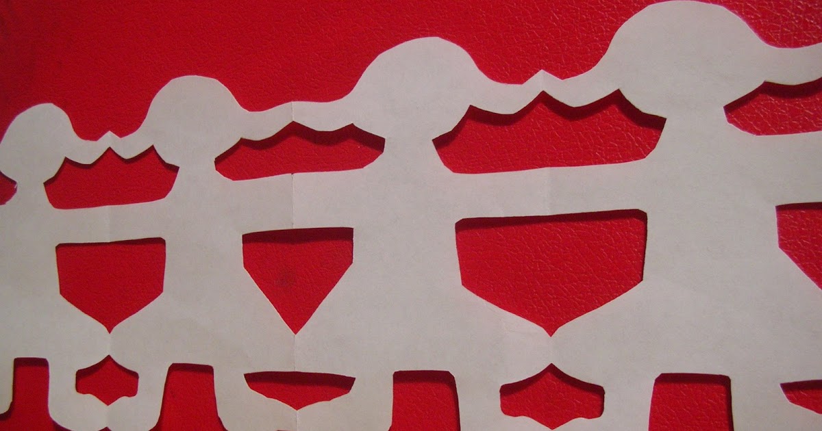 be in red Paper Doll Chains