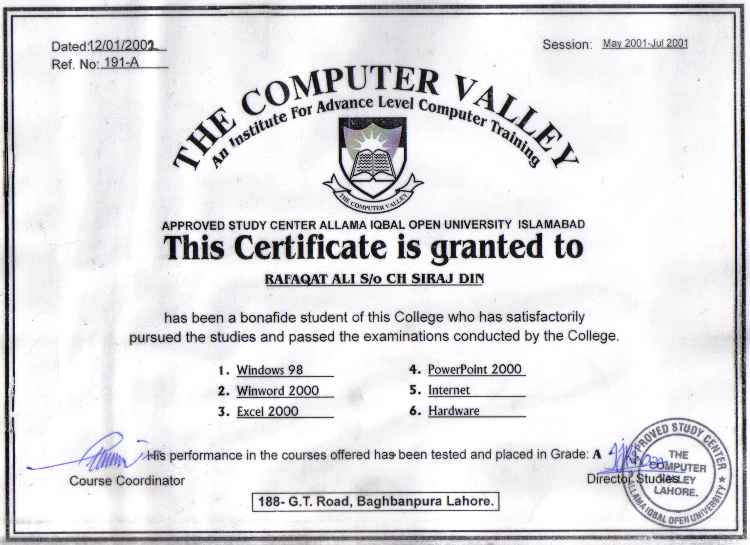 basic certificate