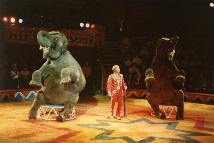 A friend of the Circus Alex Larenty, Hippodrome Circus, 1985