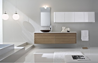 Modern Interior Walnut Bathroom Furniture Decorate