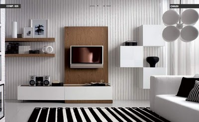 Black White Living room decoration
