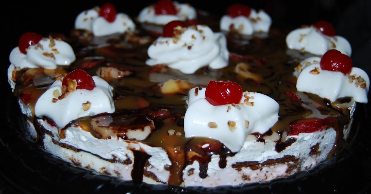 Banana Split Ice Cream Sandwich Pie!