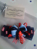 Lazo para Lola a juego con su vestido!