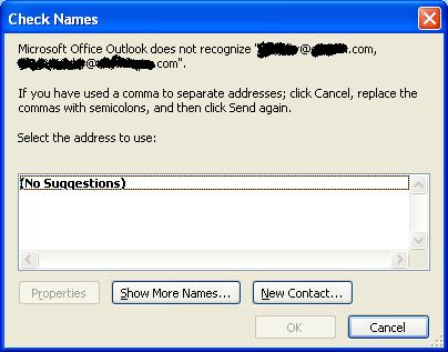 I HATE WINDOWS: Part 39: Really? I can't use commas to separate email