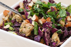 Red Cabbage and Chicken Asian
