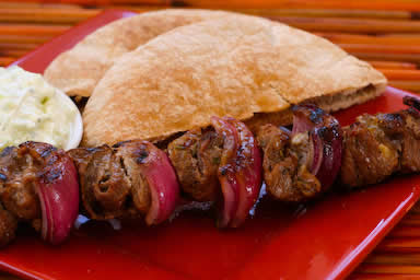 Grilled Lamb Shish Kabobs from Kalyn's Kitchen Lamb Shish Kabob