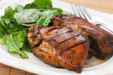 Roasted Chicken Thighs with Black Bean Garlic Marinade Roasted Chicken Thighs